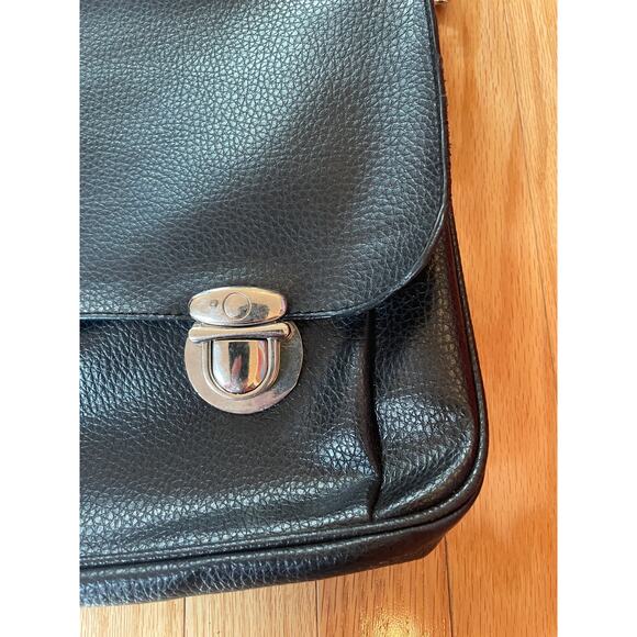 Prada Black Crossbody Bag with Flap Over and multiple pockets. AS IS - Picture 3 of 9